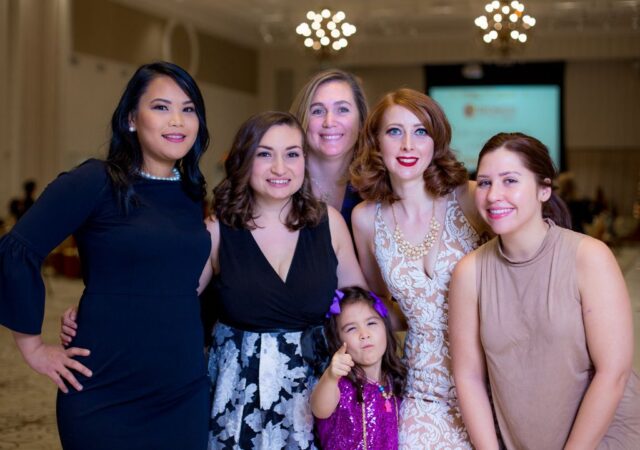 Photo of graduates and friends
