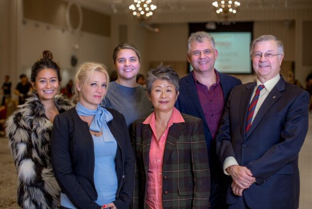 photo of supporters and staff
